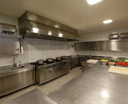 Kitchen maintained by a New York City cleaning company that specializes in restaurants.
