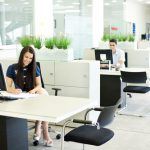 Coworking office cleaning services in NYC by SanMar Building Services LLC in Midtown Manhattan. Office cleaning services by bonded and insured professional NYC office cleaners.