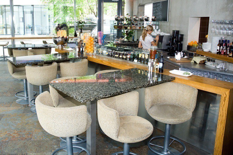 Stock photo of a dining room of a restaurant in New York City
