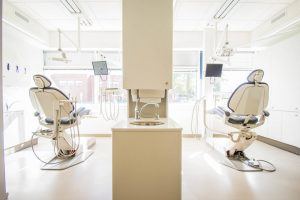 We clean dentist's offices all around the city.
