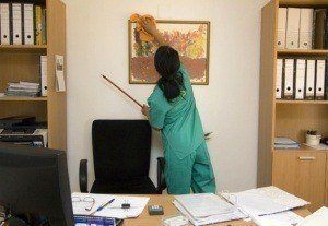 Professional cleaning of a confidential office in NYC.