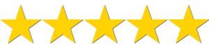  Golden Five star rating.