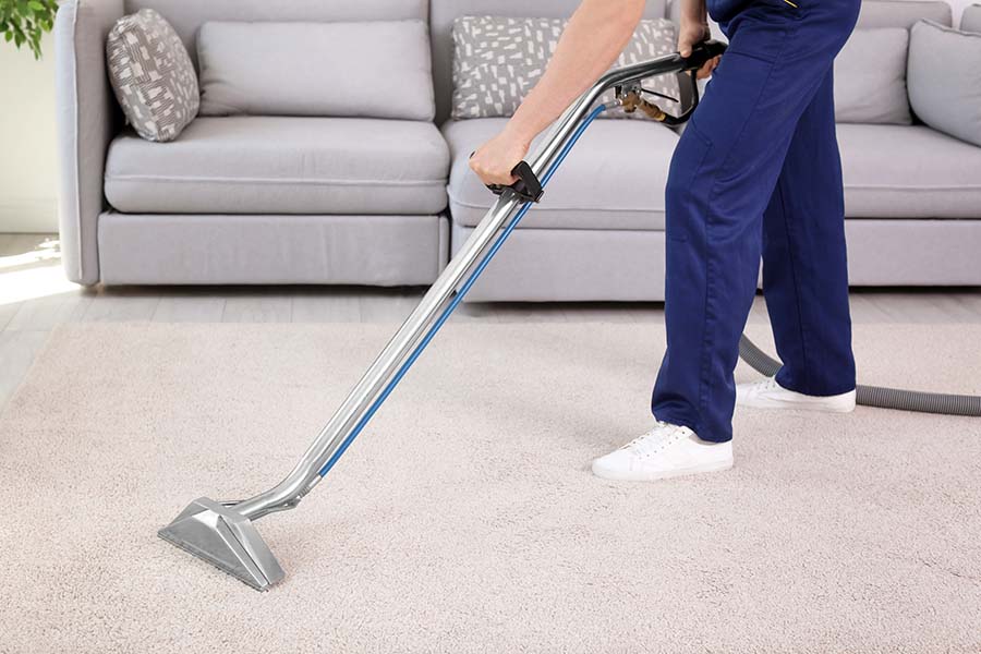 Routine vacuuming services for office building in New York City.