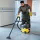 Commercial floor cleaning services.