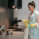 Hire the best commercial cleaning NYC janitors. SanMar janitorial staff cleaning commercial office space.