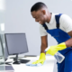 B2B cleaning service for offices in New York City includes, using commercial grade cleaning equipment and products to disinfect workstations.
